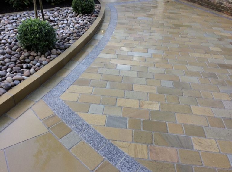 Yorkstone driveway in Liverpool