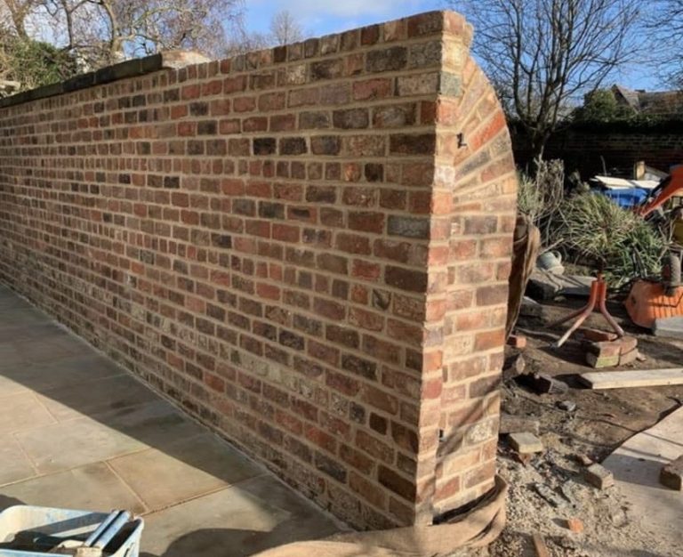 Brickwork restoration in Grassendale, Liverpool