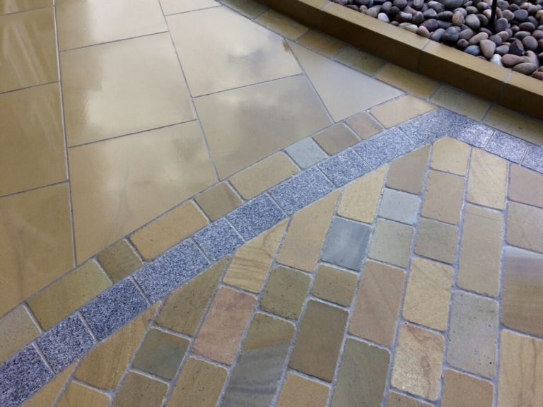 Yorkstone sett driveway in Liverpool