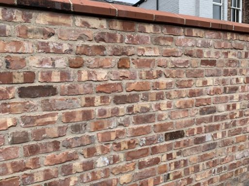 Edwardian Boundary Wall Re-Built in Aigburth, Liverpool