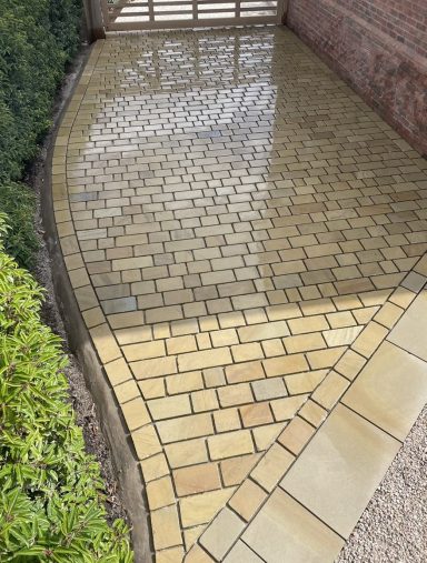 Yorkstone Sett Driveway in Eccleston