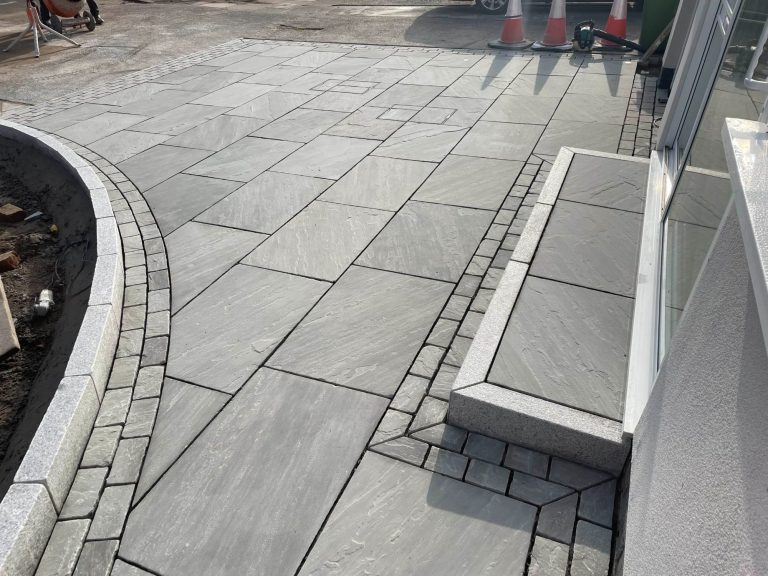 Flagged driveway project installed near Aigburth, Liverpool