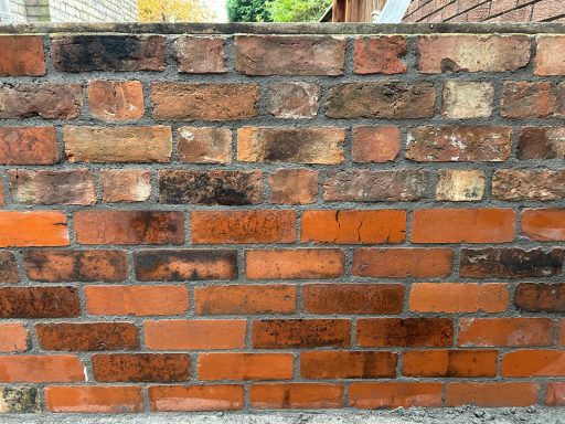 New boundary wall to Victorian property in Mosley Hill