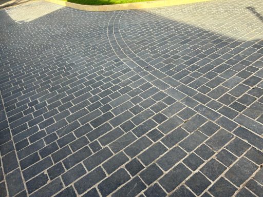 Natural stone driveway laid in Parbold West Lancashire