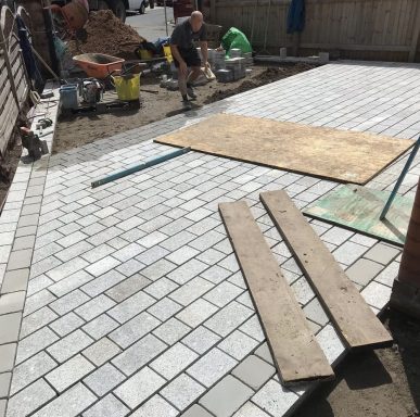 Granite Sett Driveway Construction in Aigburth, Liverpool