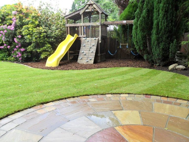 Family landscaped garden near Winstanley