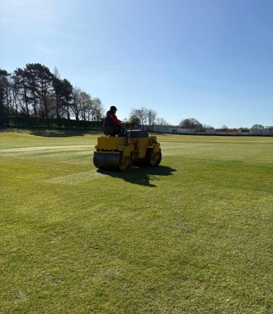 Head Groundsman at Orrell Red Triangle Cricket Clubs Home ground